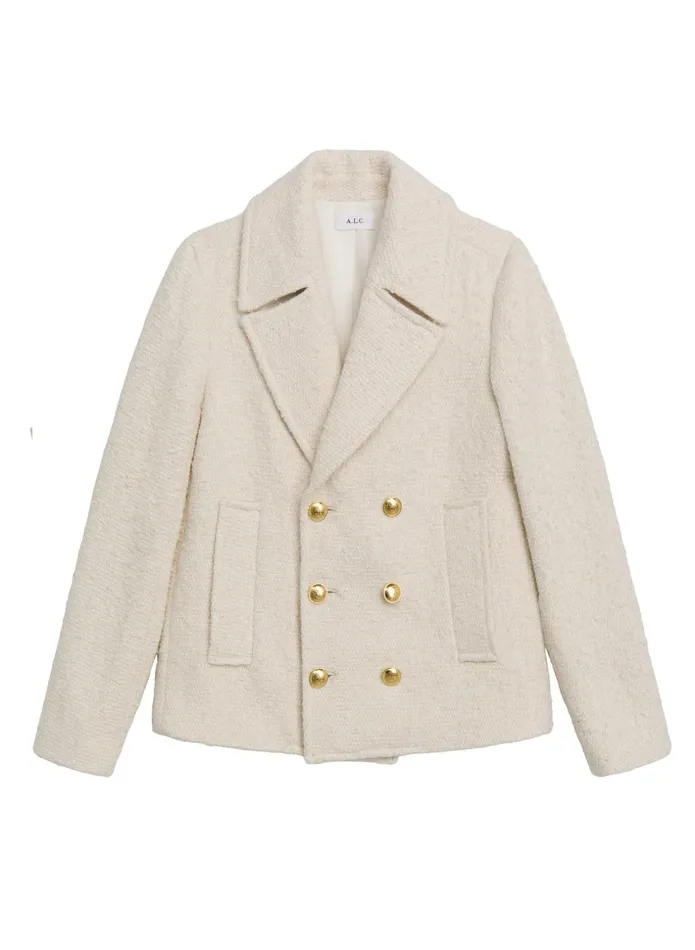 ALC Jackets and Coats Kensington Tweed Jacket Cream 8211 Women
