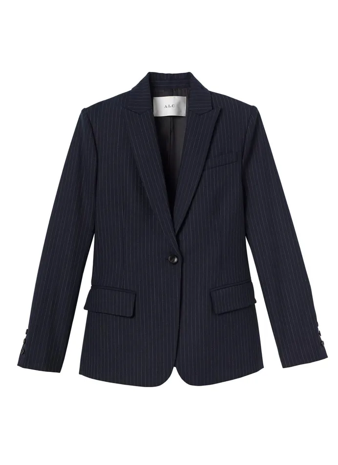 ALC Jackets and Coats Mavis Ii Pinstripe Jacket Navy 8211 Women