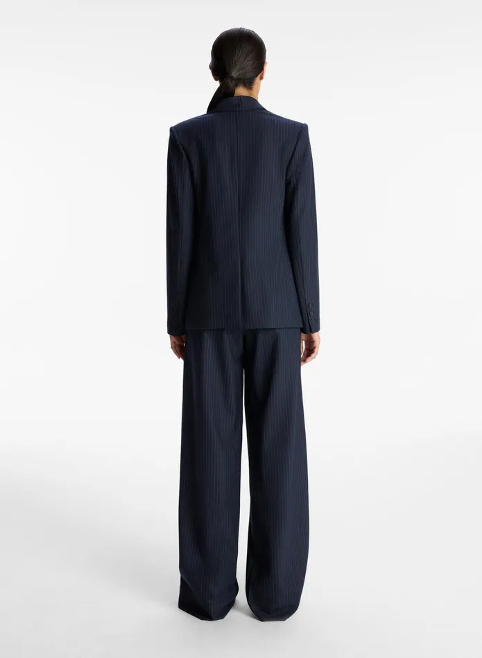 ALC Jackets and Coats Mavis Ii Pinstripe Jacket Navy 8211 Women