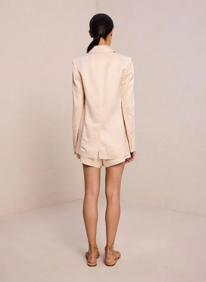 ALC Jackets and Coats Ridley Linen Shine Jacket Light Buff 8211 Women