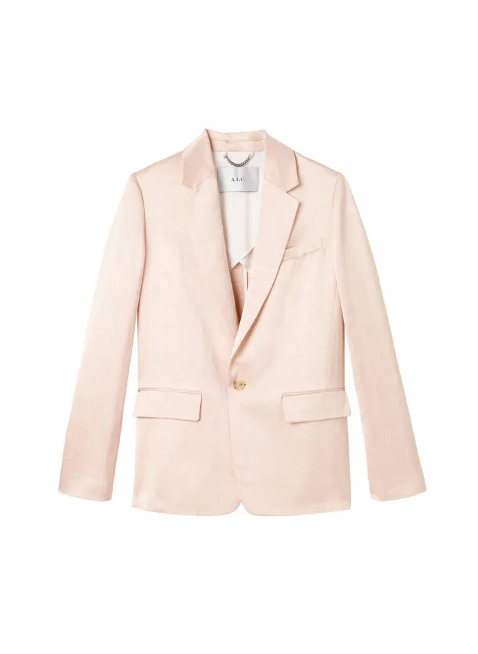 ALC Jackets and Coats Ridley Linen Shine Jacket Light Buff 8211 Women