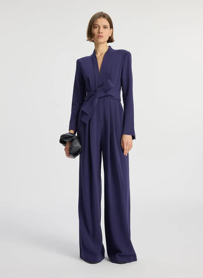 ALC Jumpsuits Kieran Ii WideLeg Jumpsuit Deep Plum 8211 Women