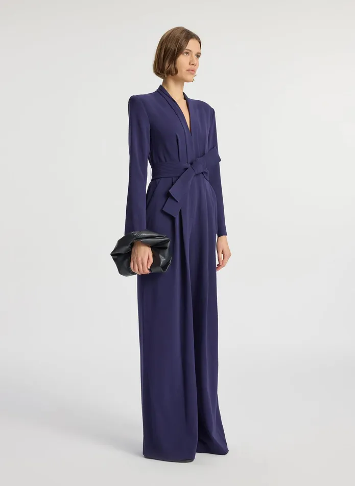 ALC Jumpsuits Kieran Ii WideLeg Jumpsuit Deep Plum 8211 Women