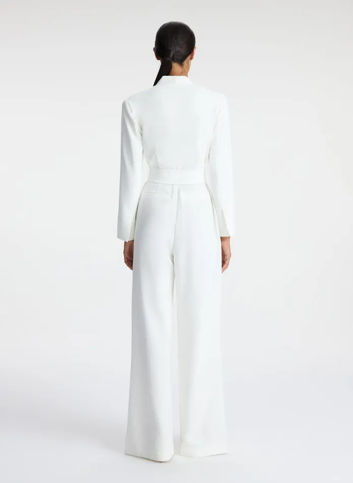 ALC Jumpsuits Kieran Ii WideLeg Jumpsuit White 8211 Women