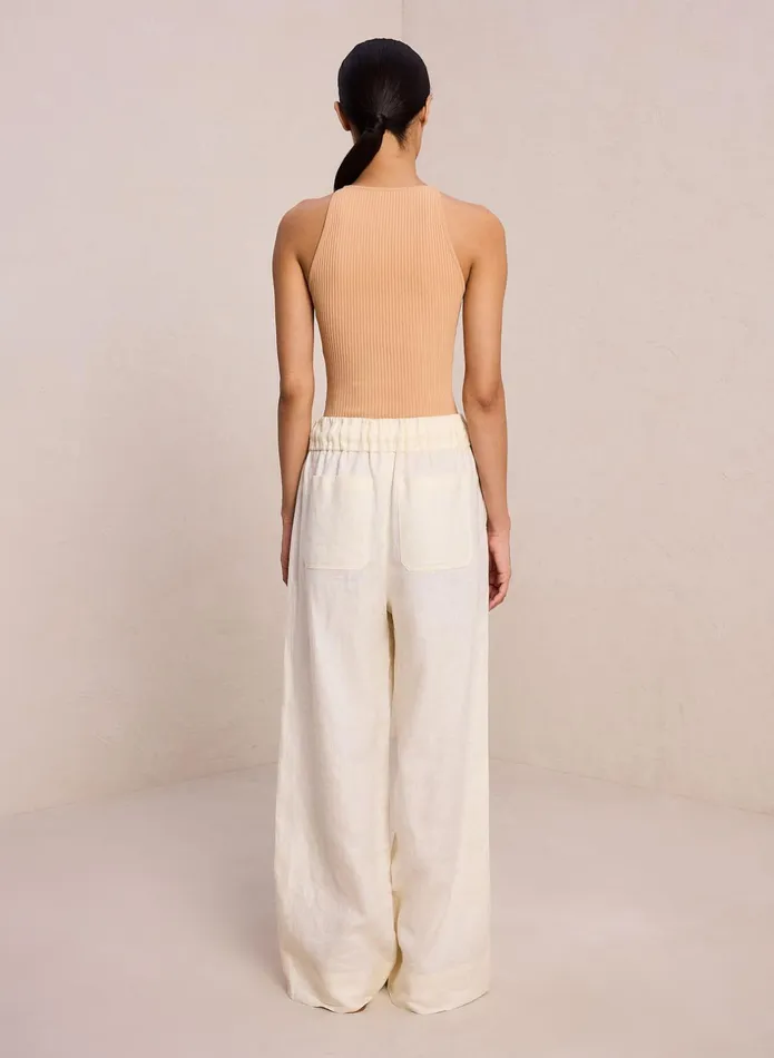 ALC Knitwear Ashley Rib Knit Bodysuit Biscotti 8211 Women