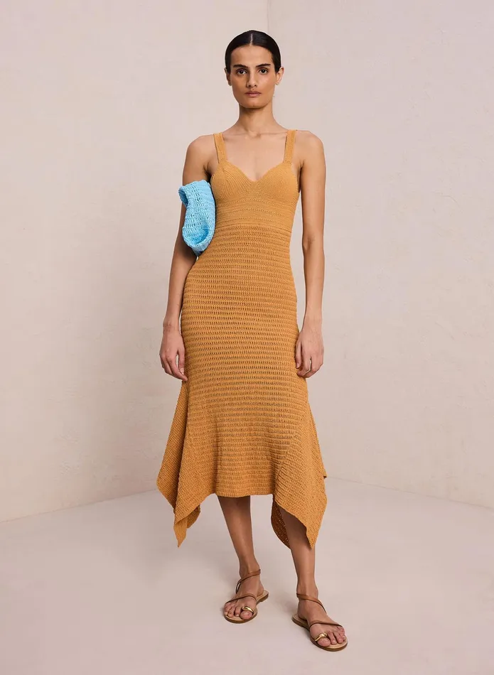 ALC Knitwear Emeline Crotchet Midi Dress Bosc 8211 Women