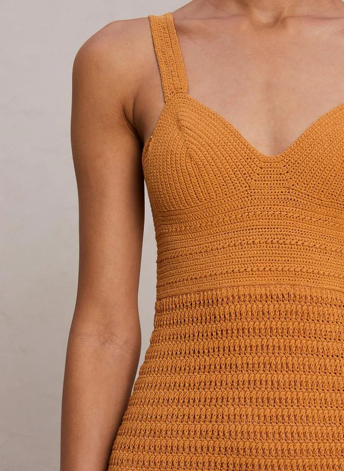 ALC Knitwear Emeline Crotchet Midi Dress Bosc 8211 Women