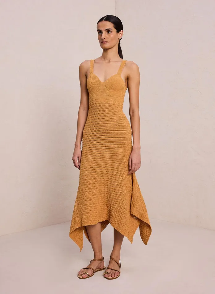 ALC Knitwear Emeline Crotchet Midi Dress Bosc 8211 Women