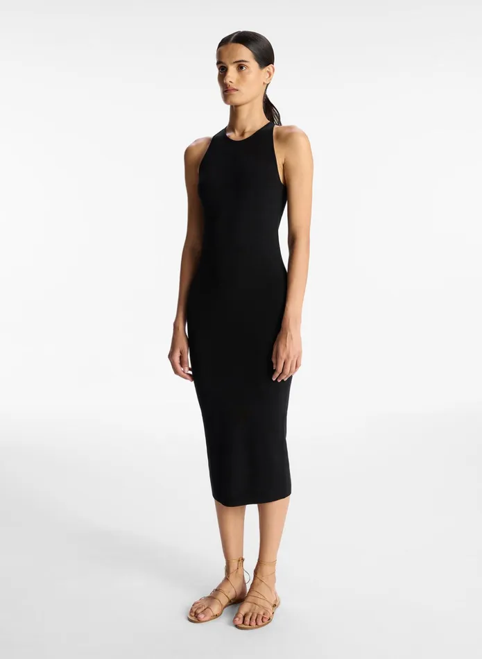ALC Knitwear Marc Cotton Knit Dress Black 8211 Women