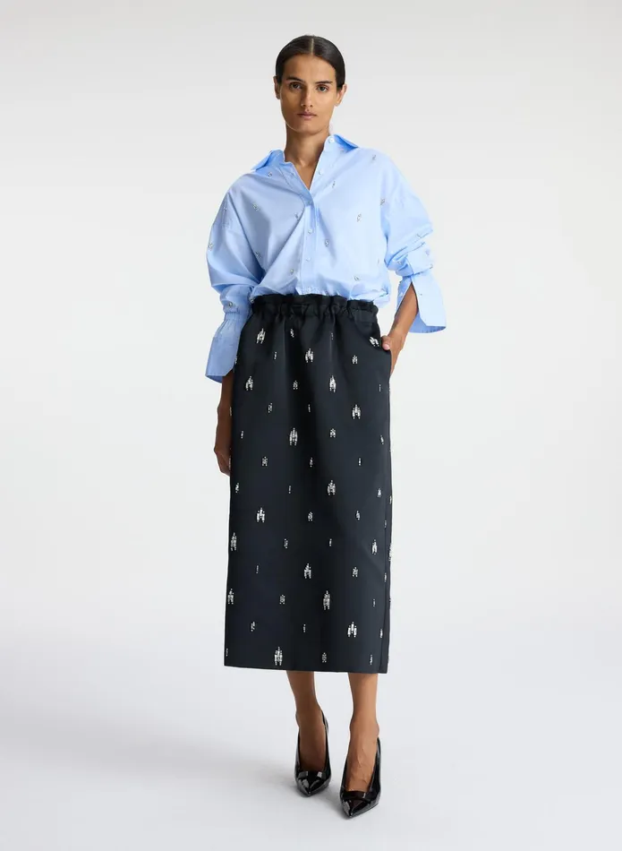 ALC Skirts Alexia Embellished Midi Skirt Black 8211 Women