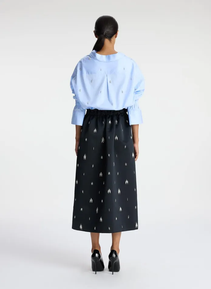 ALC Skirts Alexia Embellished Midi Skirt Black 8211 Women