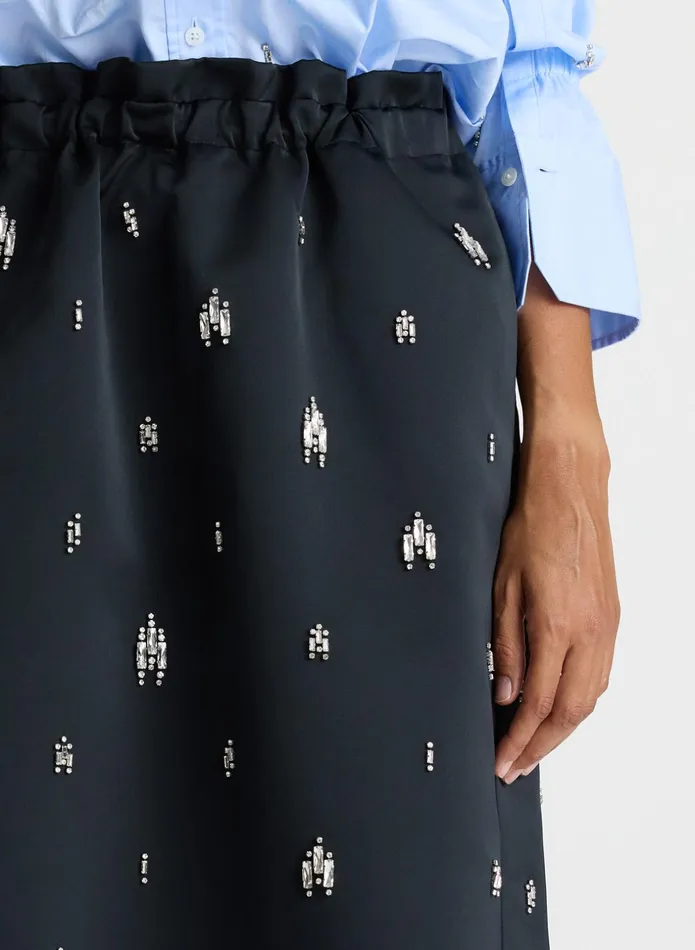 ALC Skirts Alexia Embellished Midi Skirt Black 8211 Women