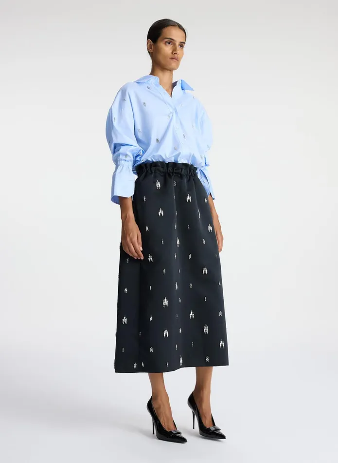 ALC Skirts Alexia Embellished Midi Skirt Black 8211 Women