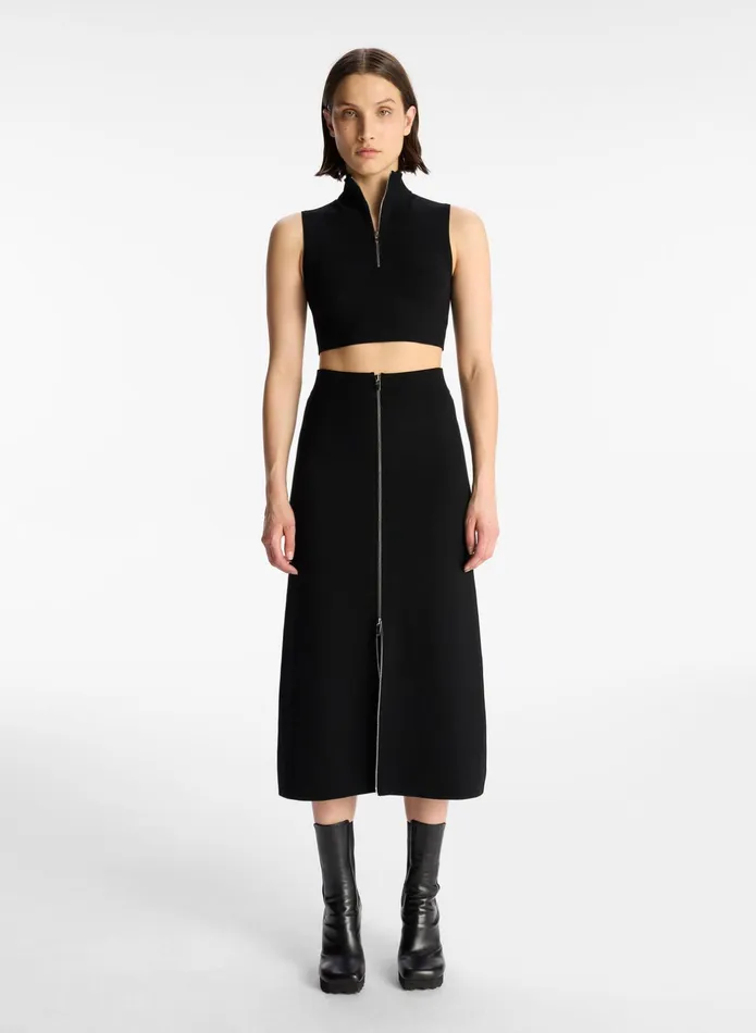 ALC Skirts Natalia Knit Midi Skirt Black 8211 Women