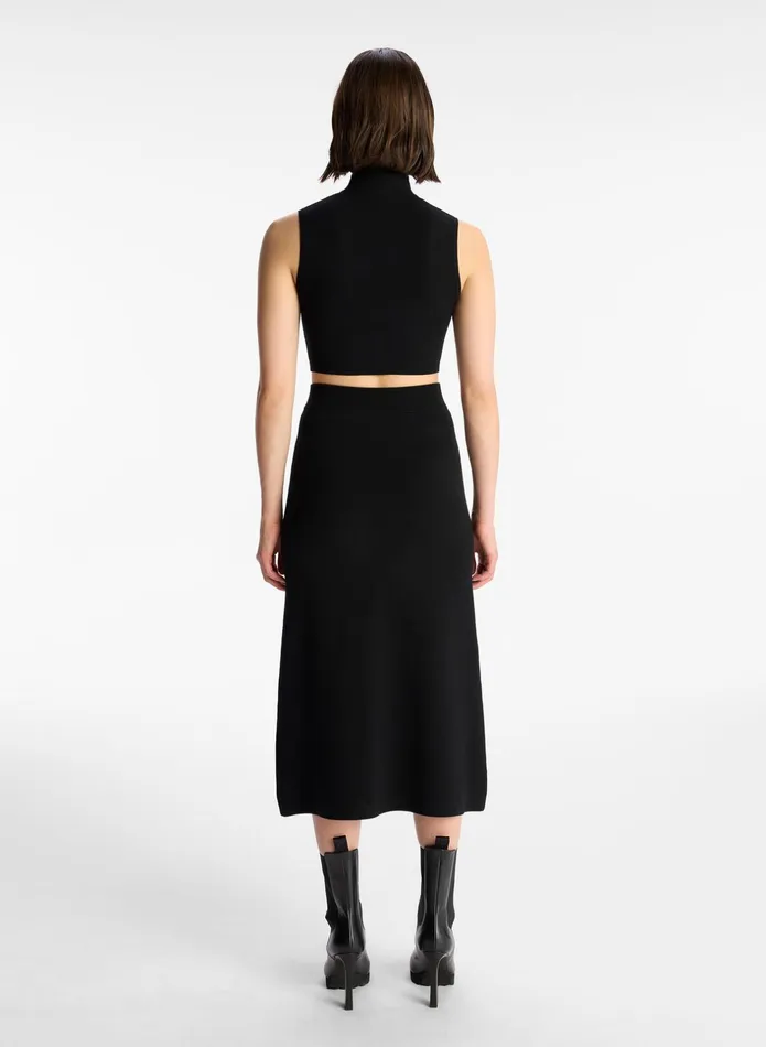 ALC Skirts Natalia Knit Midi Skirt Black 8211 Women
