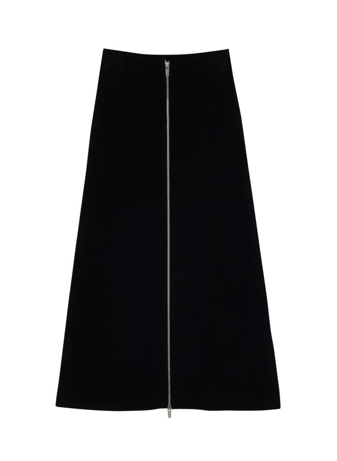 ALC Skirts Natalia Knit Midi Skirt Black 8211 Women