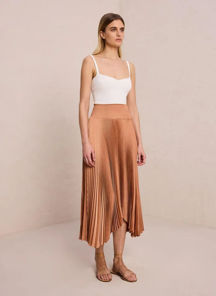 ALC Skirts Sonali Satin Pleated Skirt Torta 8211 Women