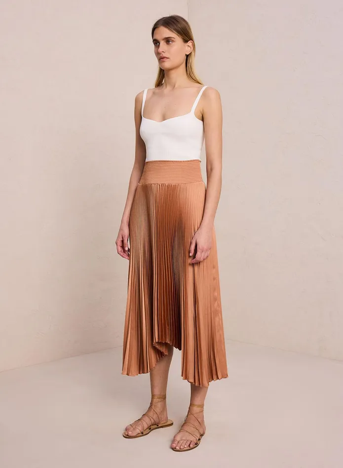 ALC Skirts Sonali Satin Pleated Skirt Torta 8211 Women