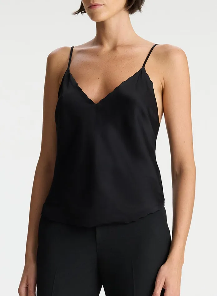 ALC Suits Malia Scalloped Camisole Top Black 8211 Women
