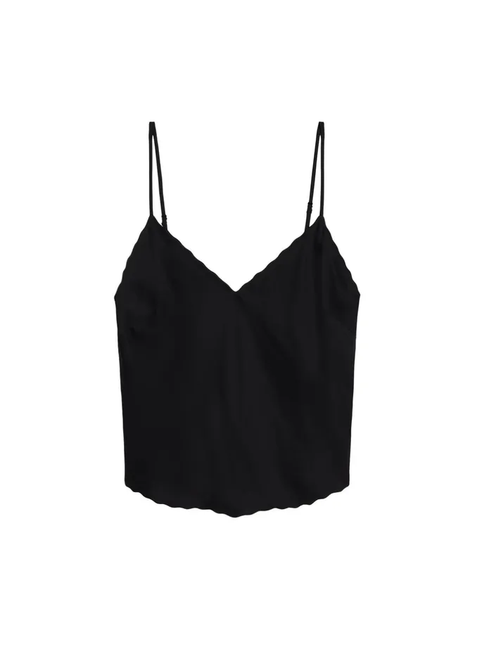 ALC Suits Malia Scalloped Camisole Top Black 8211 Women