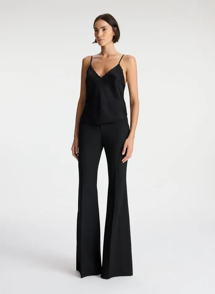 ALC Suits Malia Scalloped Camisole Top Black 8211 Women