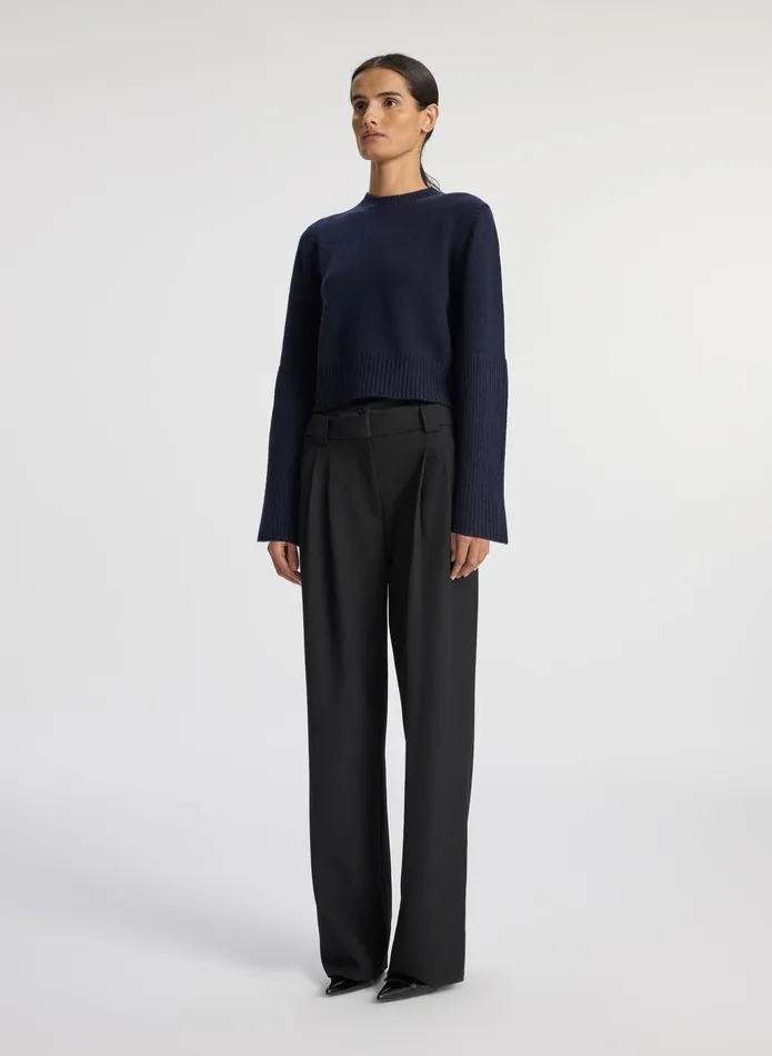 ALC Sweaters Clover Wool Sweater Navy 8211 Women