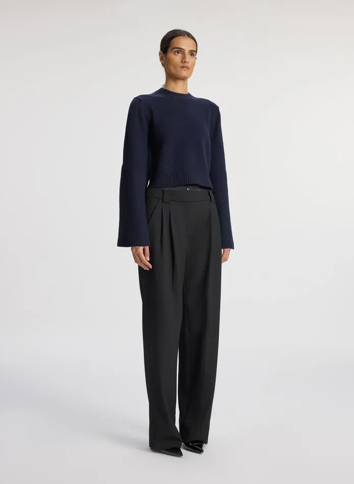 ALC Sweaters Clover Wool Sweater Navy 8211 Women