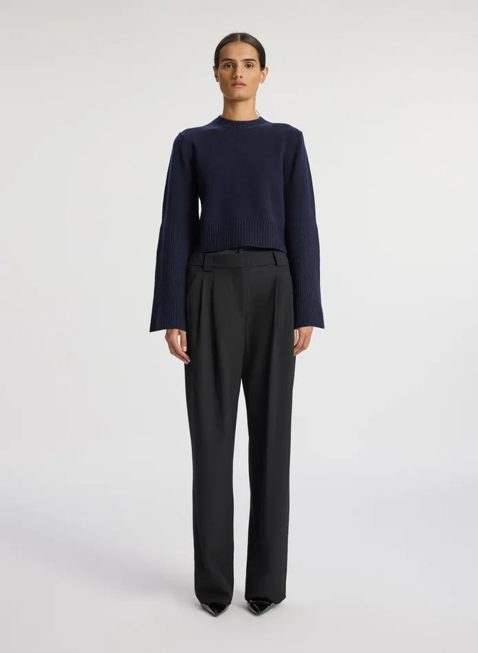 ALC Sweaters Clover Wool Sweater Navy 8211 Women