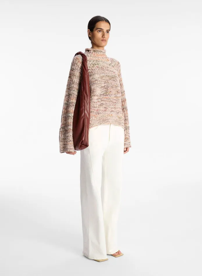 ALC Sweaters Liv Marled Wool Sweater Sirocco Rose Marl 8211 Women
