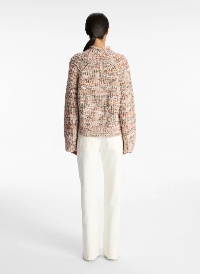 ALC Sweaters Liv Marled Wool Sweater Sirocco Rose Marl 8211 Women