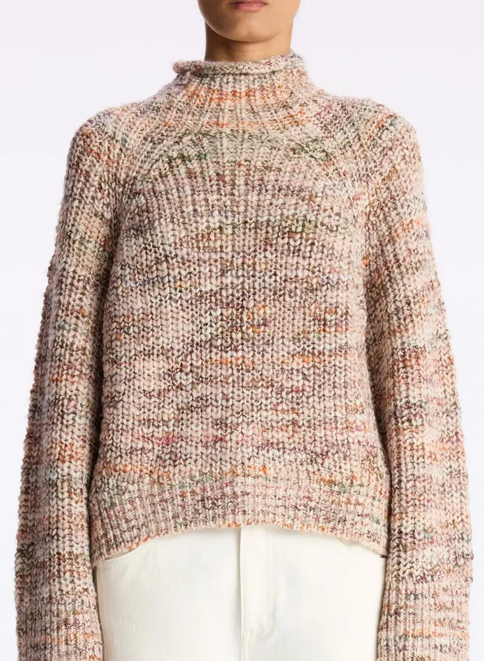 ALC Sweaters Liv Marled Wool Sweater Sirocco Rose Marl 8211 Women