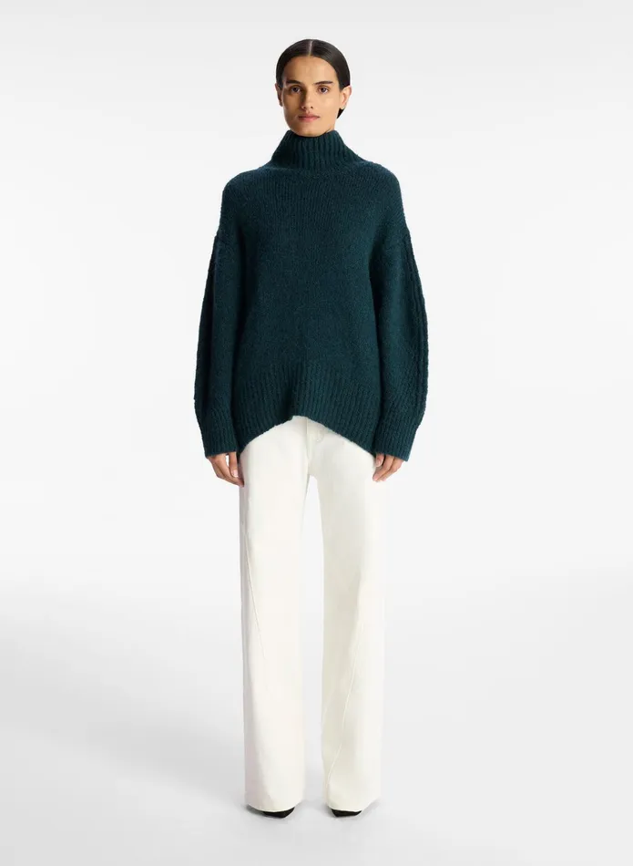 ALC Sweaters Nelson Wool Sweater Dark Teal 8211 Women