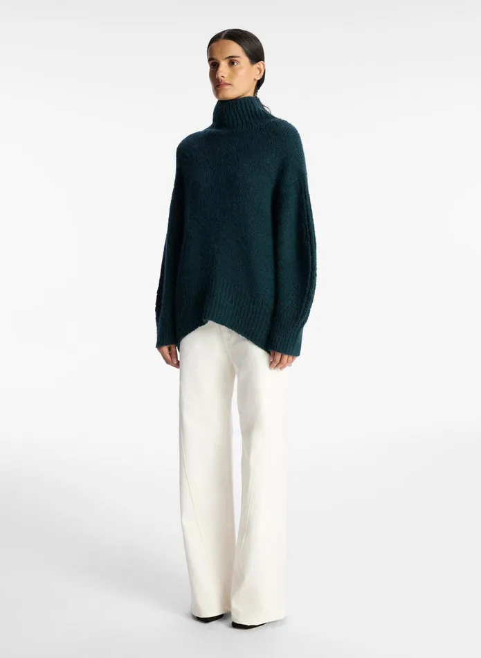 ALC Sweaters Nelson Wool Sweater Dark Teal 8211 Women