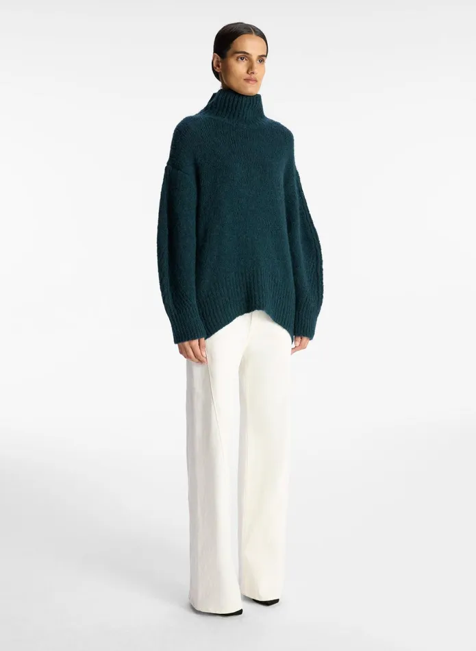 ALC Sweaters Nelson Wool Sweater Dark Teal 8211 Women