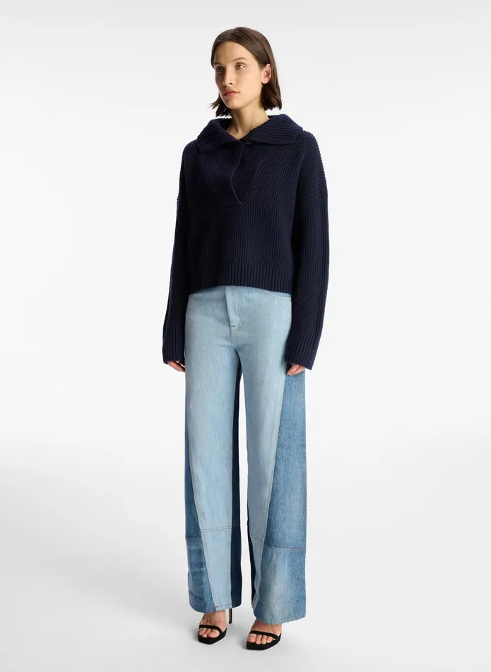 ALC Sweaters Shea Wool Sweater True Navy 8211 Women