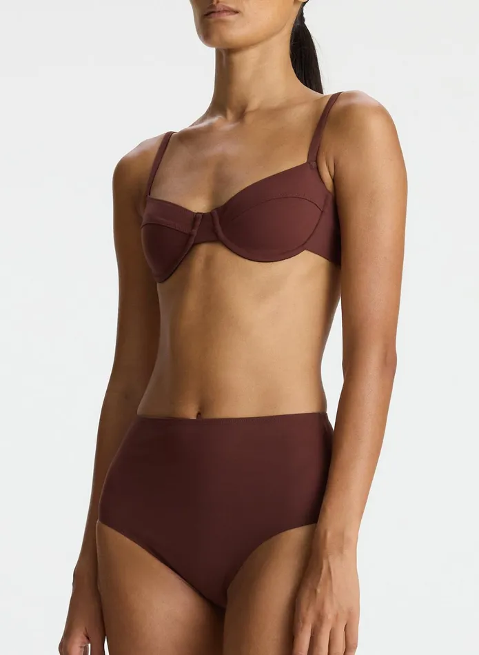 ALC Swim Dylan Bikini Top Carob 8211 Women