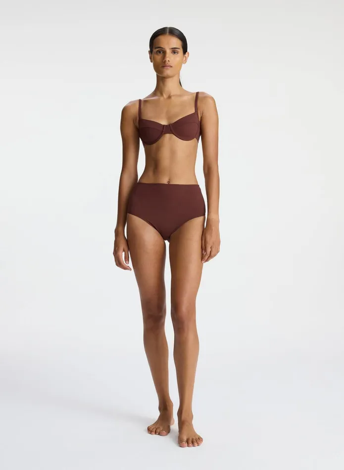 ALC Swim Dylan Bikini Top Carob 8211 Women