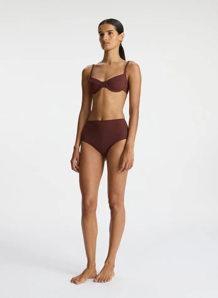 ALC Swim Dylan Bikini Top Carob 8211 Women