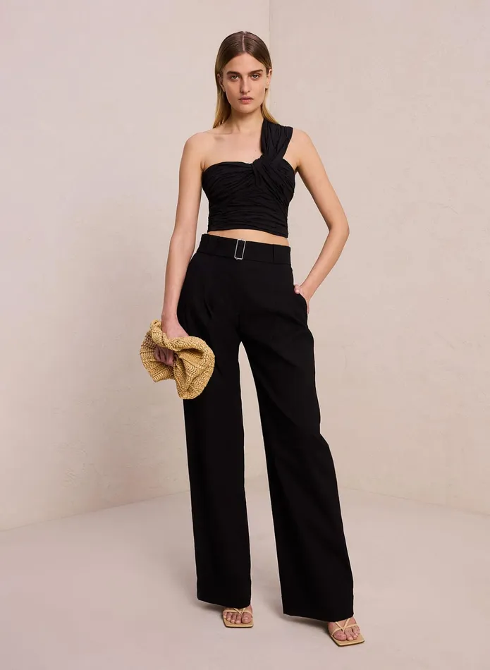 ALC Tees and Tanks Apollo Linen Top Black 8211 Women