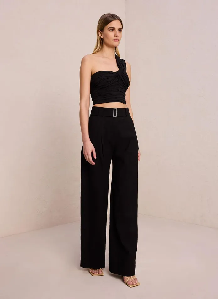 ALC Tees and Tanks Apollo Linen Top Black 8211 Women