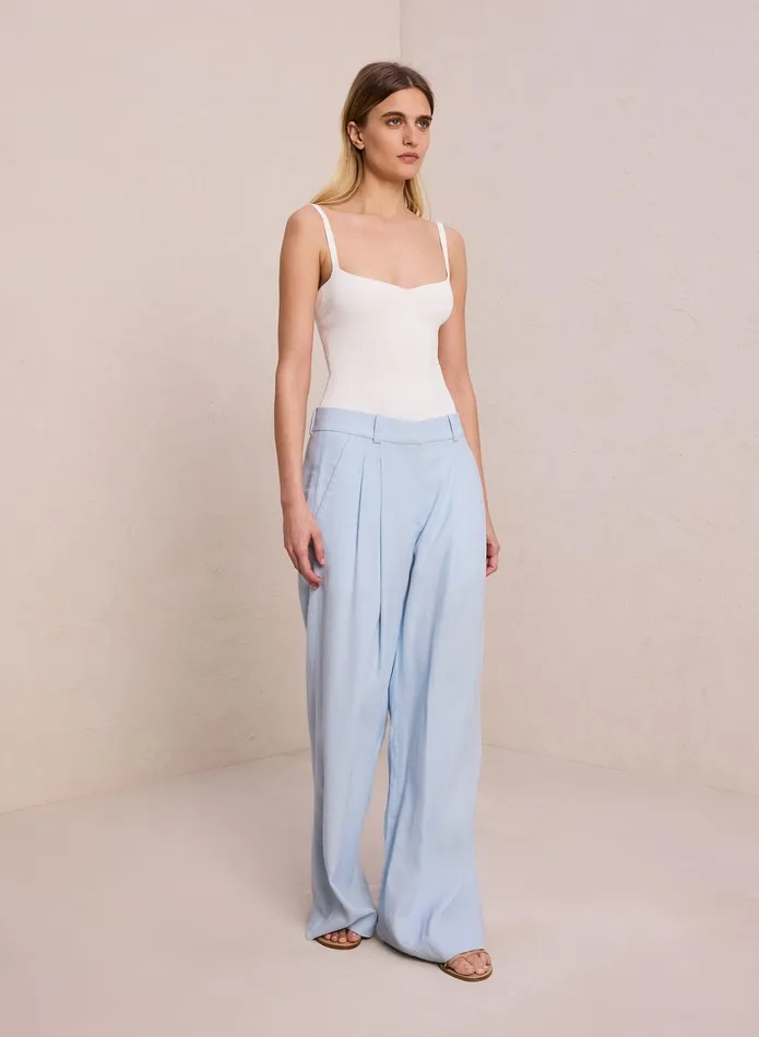 ALC Tees and Tanks Milo Rib Knit Top Off White 8211 Women