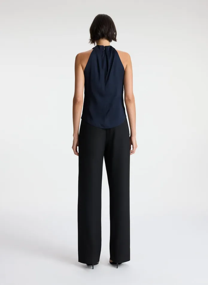 ALC Tees and Tanks Miranda Satin Top Dark Sapphire 8211 Women