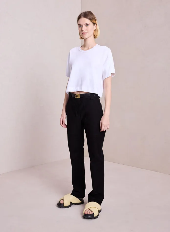 ALC Tees and Tanks Oliver Cotton Jersey Tee White 8211 Women