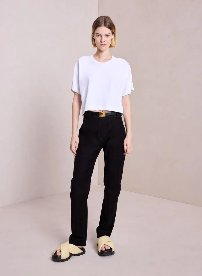 ALC Tees and Tanks Oliver Cotton Jersey Tee White 8211 Women