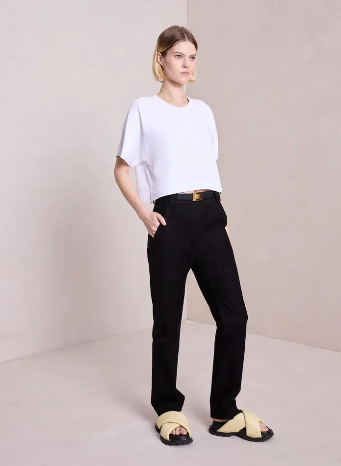 ALC Tees and Tanks Oliver Cotton Jersey Tee White 8211 Women
