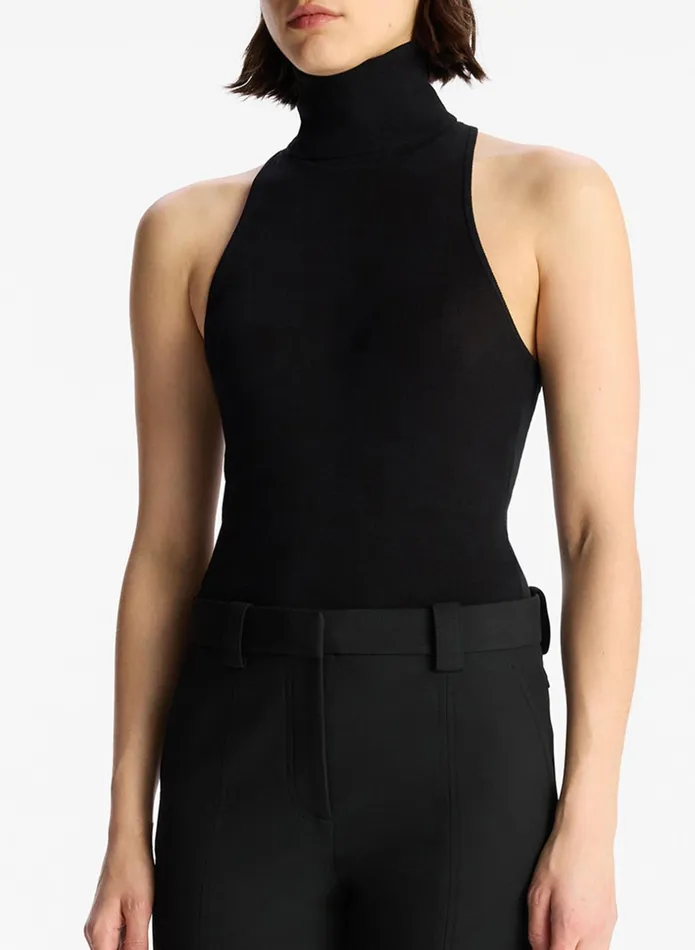 ALC Tees and Tanks Paltrow Cotton Knit Top Black 8211 Women