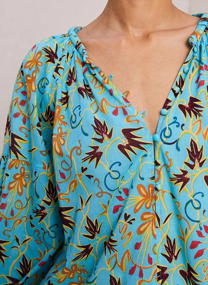 ALC Tops Capri Cotton Voile Top Grotto Multi 8211 Women