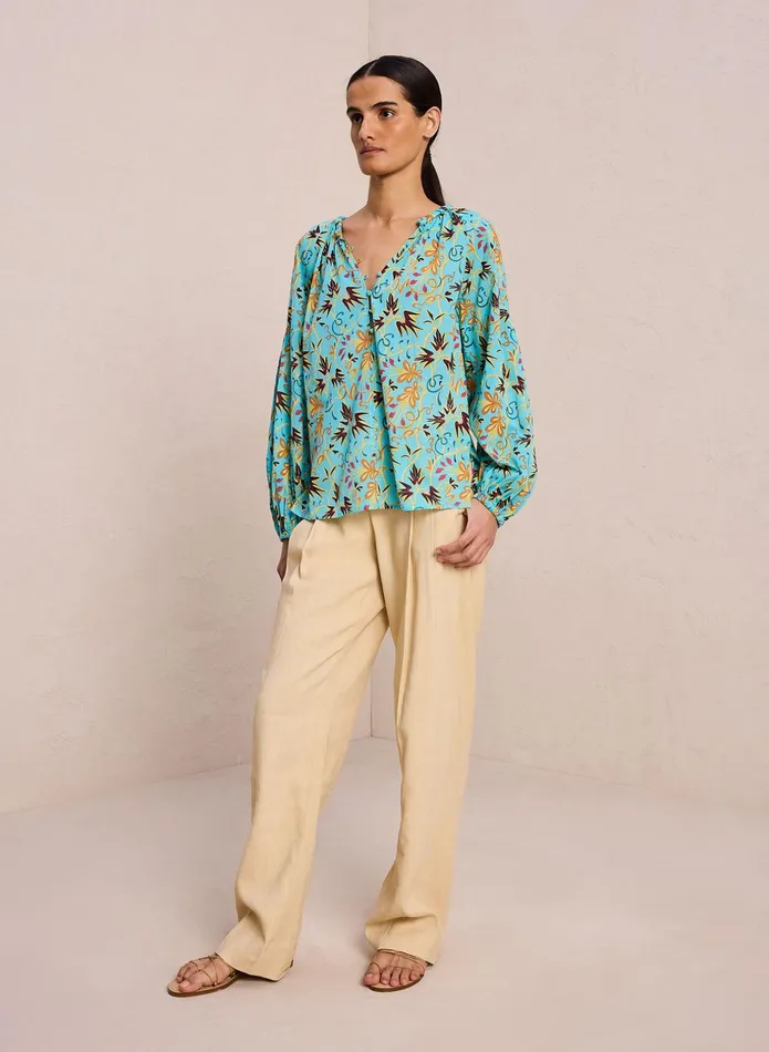 ALC Tops Capri Cotton Voile Top Grotto Multi 8211 Women