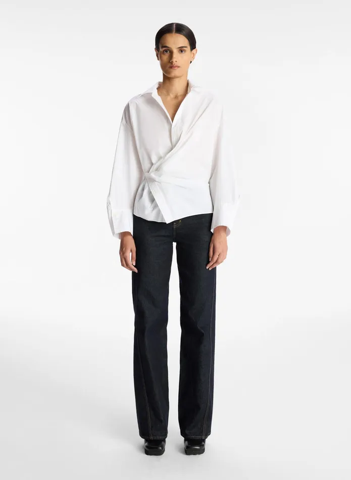 ALC Tops Madison Cotton Wrap Top White 8211 Women