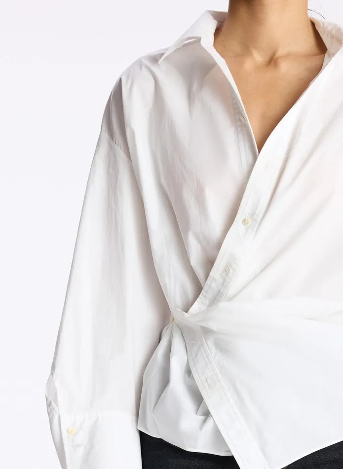 ALC Tops Madison Cotton Wrap Top White 8211 Women